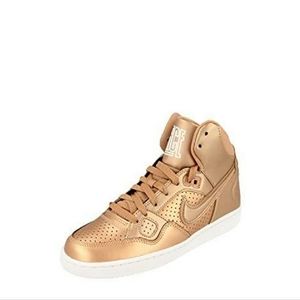 Nike Son of Force Mid Top Sneakers Rose Gold